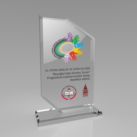 KRİSTAL PLAKET YRK 014